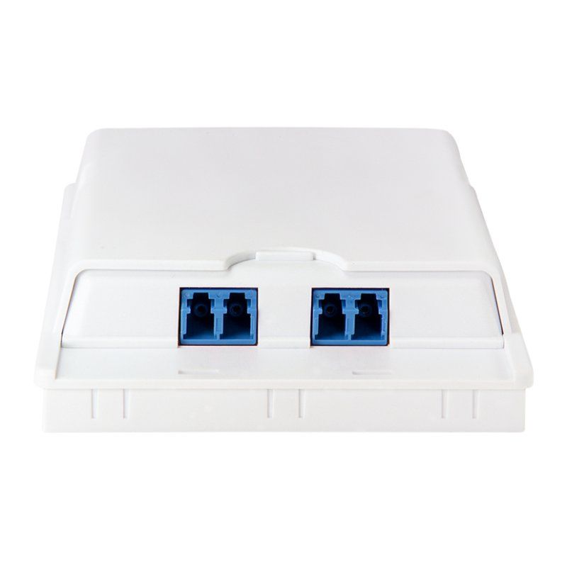 LogiLink LWL Kupplung-Set, 2x LC Duplex, ohne Flansch, blau