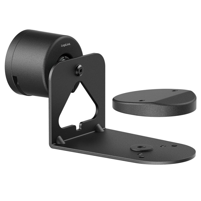 LogiLink BP0207 support de haut-parleurs Mur Plastique, Acier Noir