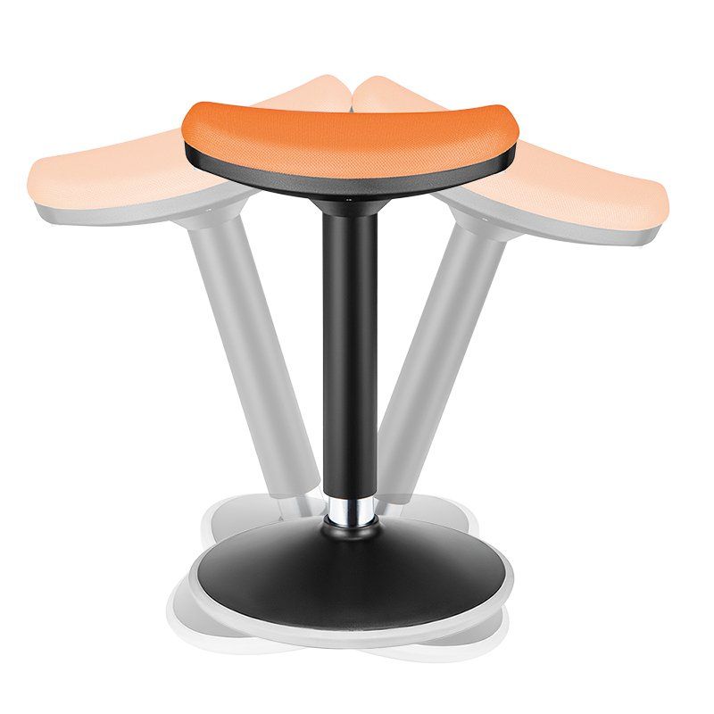 LogiLink Sitz-Steh-Hocker, höhenverstellbar, schwarz/orange