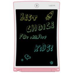 LogiLink Ardoise LCD pour enfants, 10 pouces, rose