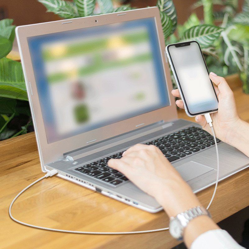 LogiLink USB 2.0 Type-C cable, C/M to C/M, nylon jacket, 60W, white, 0.5 m