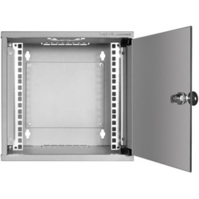 LogiLink Coffret mural 10" SoHo, monté, 4 U, gris clair