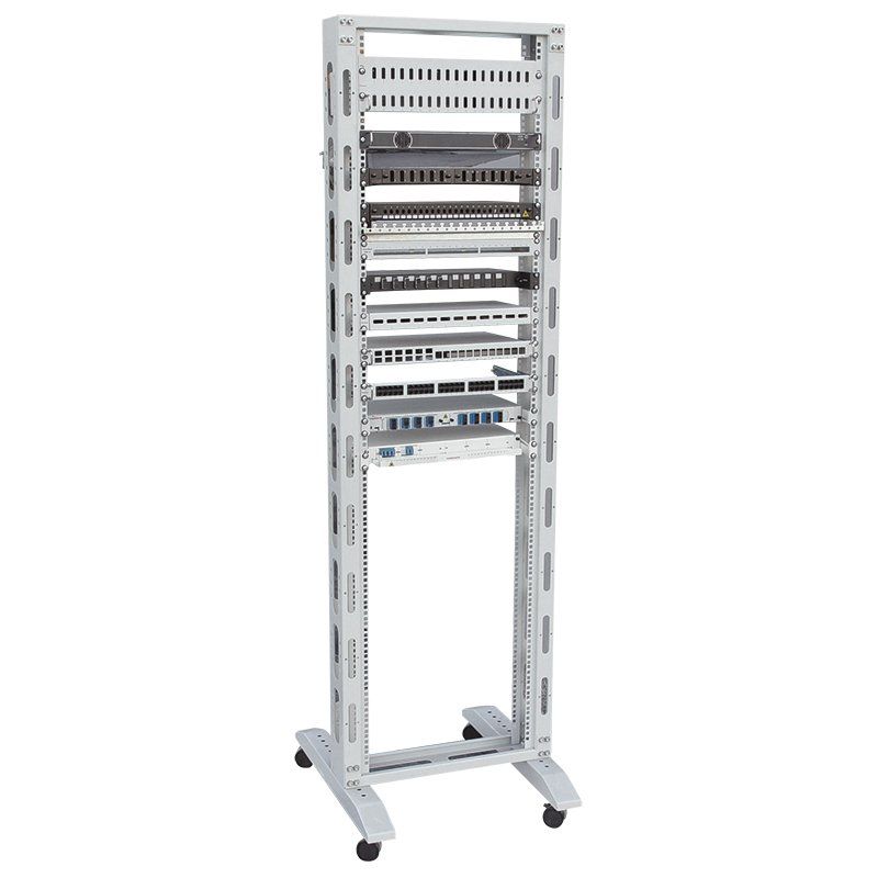 LogiLink R42S68G rack cabinet 42U Freestanding rack Grey