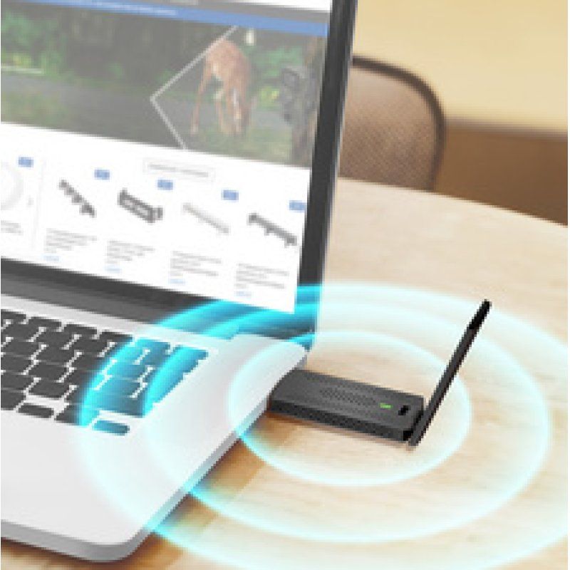 LogiLink Adaptateur WiFi USB 3.0, avec support magnétique