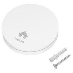 LogiLink Détecteur de fumée, extra plat, 85 db, blanc