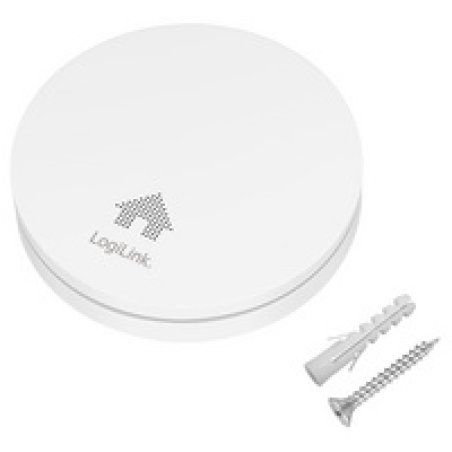 LogiLink Détecteur de fumée, extra plat, 85 db, blanc