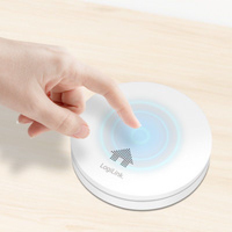 LogiLink Détecteur de fumée, extra plat, 85 db, blanc