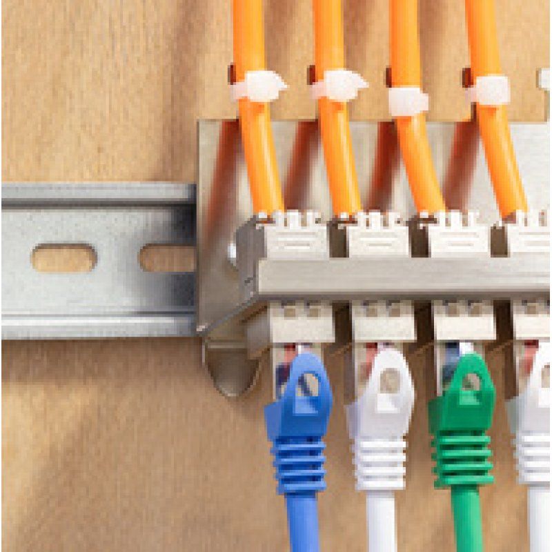 LogiLink Support de fixation pour 8 modules Keystone, inox