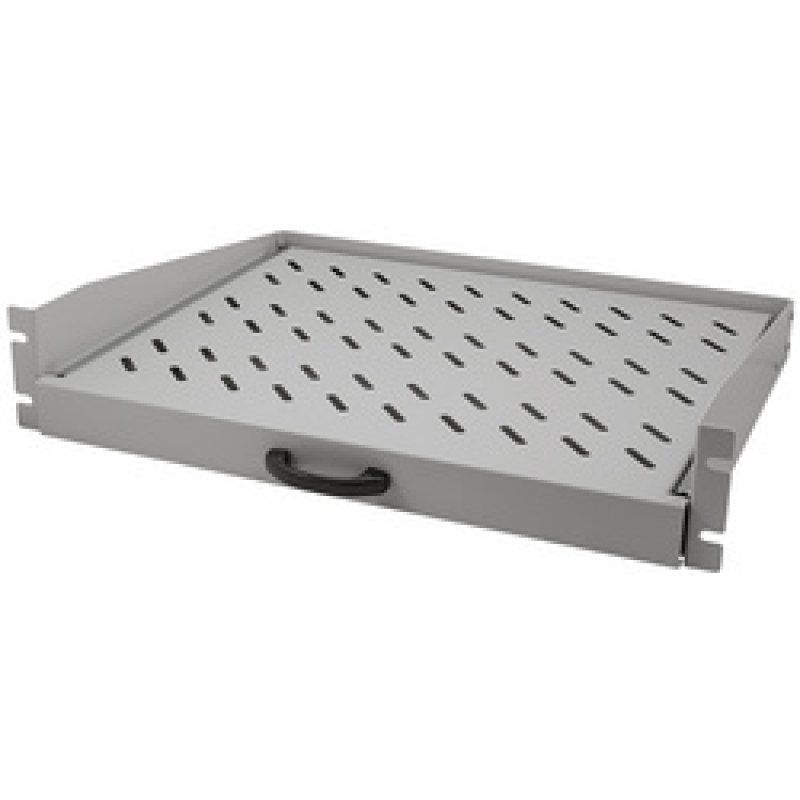 LogiLink Étagère 19" avec poignée, 2 U, coulissant, noir