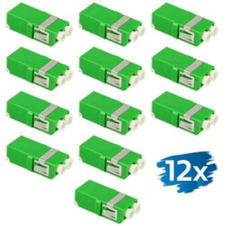 LogiLink Set de coupleurs fibres optiques, sans bride, vert
