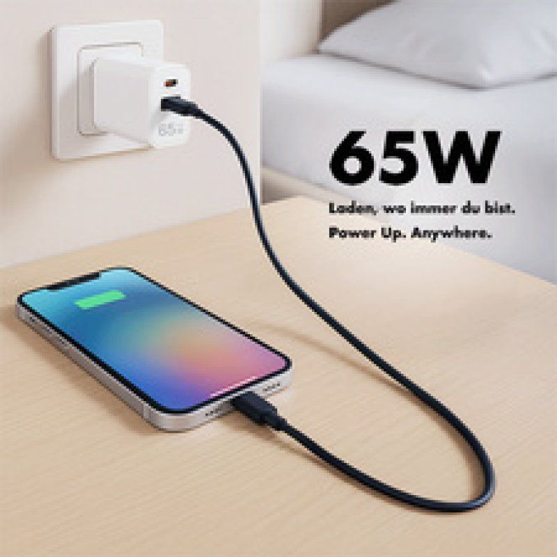 LogiLink Chargeur secteur USB, 1x USB-A, 1x USB-C, 65 W