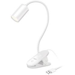 LogiLink Lampe de lecture à LED avec pince, blanc