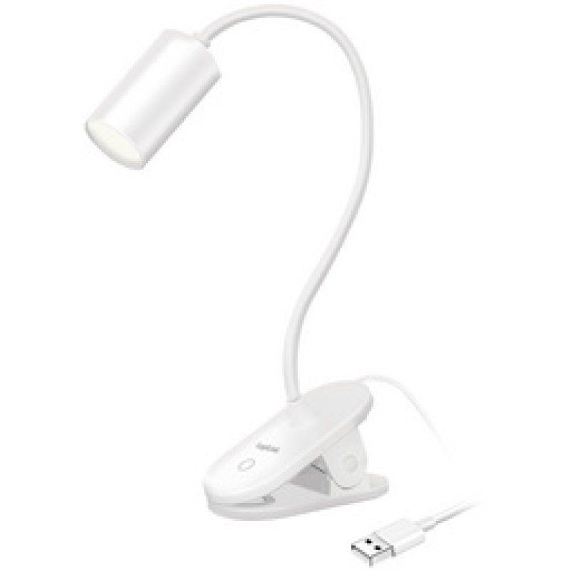 LogiLink Lampe de lecture à LED avec pince, blanc
