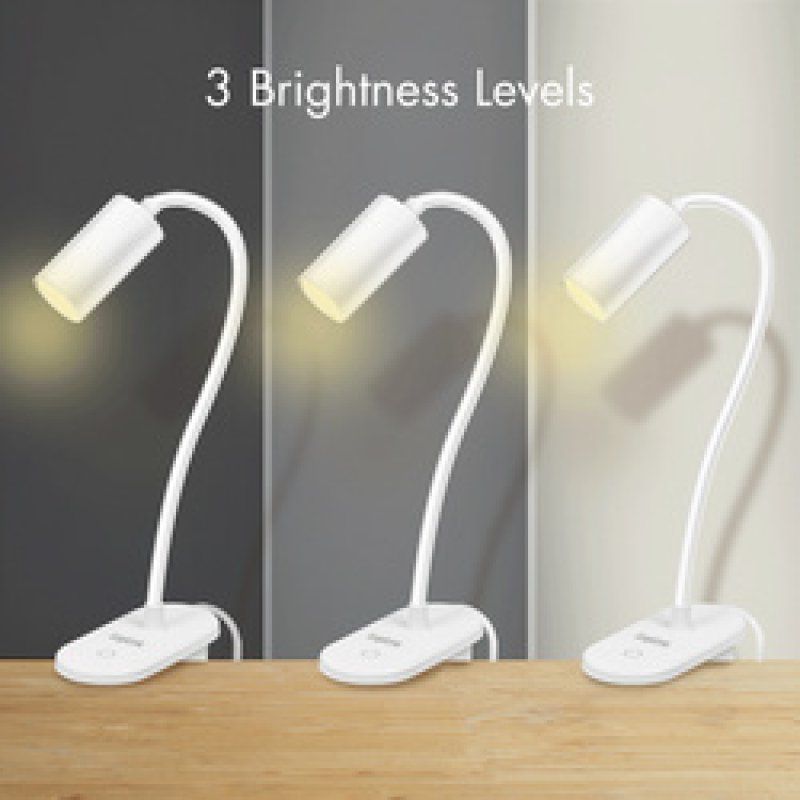 LogiLink Lampe de lecture à LED avec pince, blanc