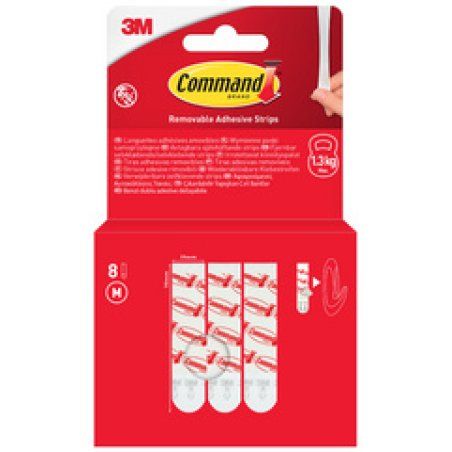 3M Command Paquet de recharge languettes adhésives, blanc
