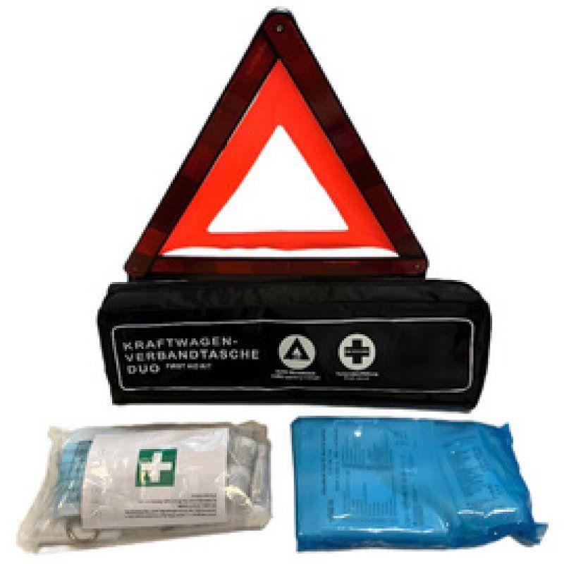 IWH KFZ-Verbandtasche Duo, Inhalt DIN 13164, schwarz