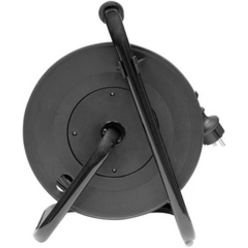 BRÜDER MANNESMANN Outdoor-Kabeltrommel, IP44, schwarz