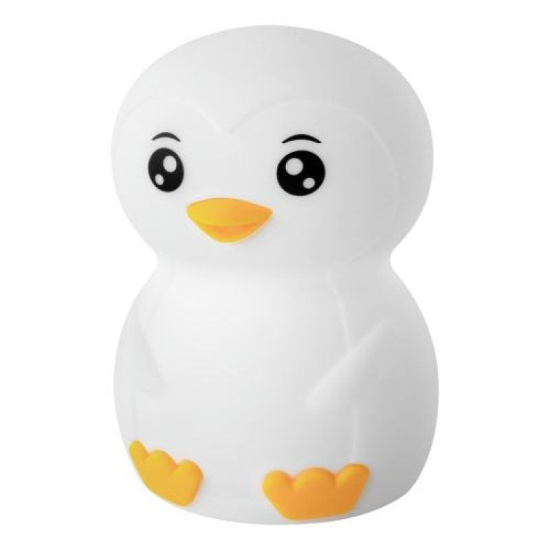 ANSMANN Silikon-Nachtlicht Pinguin Leon, weiß