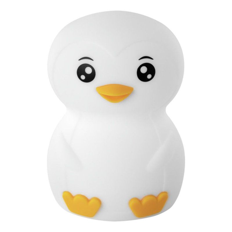 ANSMANN Silikon-Nachtlicht Pinguin Leon, weiß