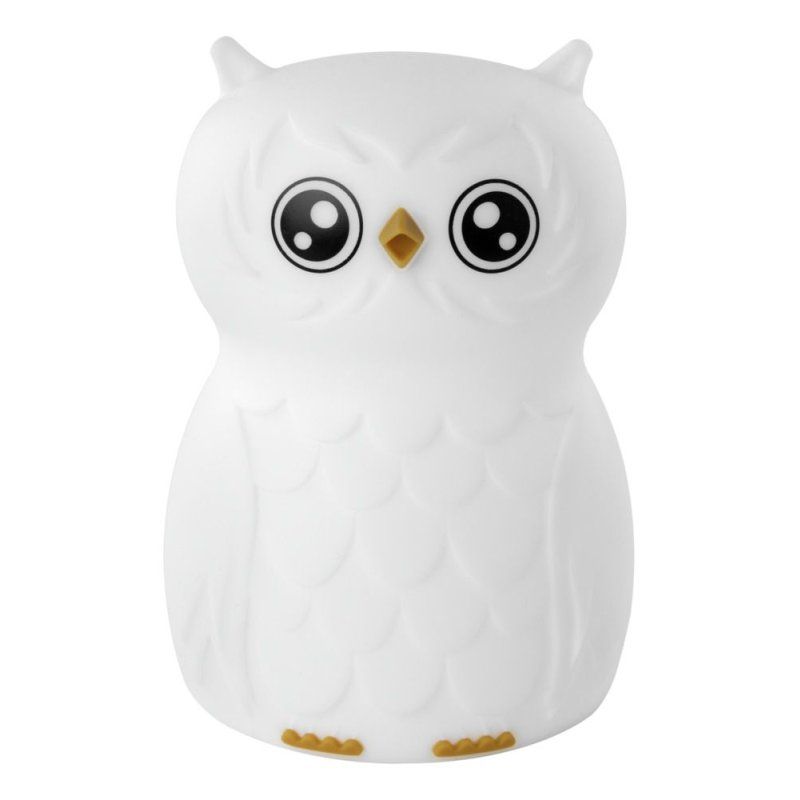 ANSMANN Veilleuse en silicone Hibou Finn, blanc