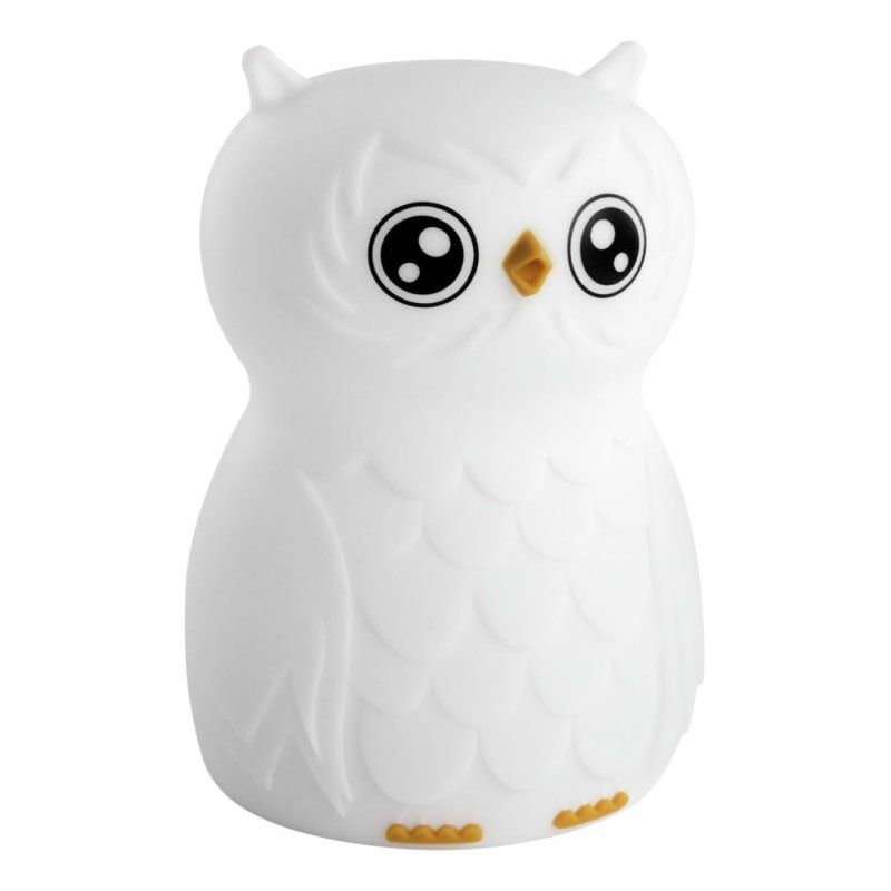 ANSMANN Veilleuse en silicone Hibou Finn, blanc
