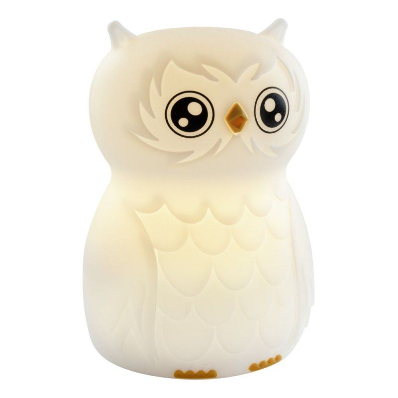 ANSMANN Veilleuse en silicone Hibou Finn, blanc