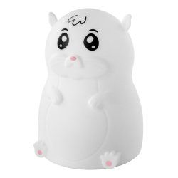 ANSMANN Veilleuse en silicone Hamster Lilli, blanc