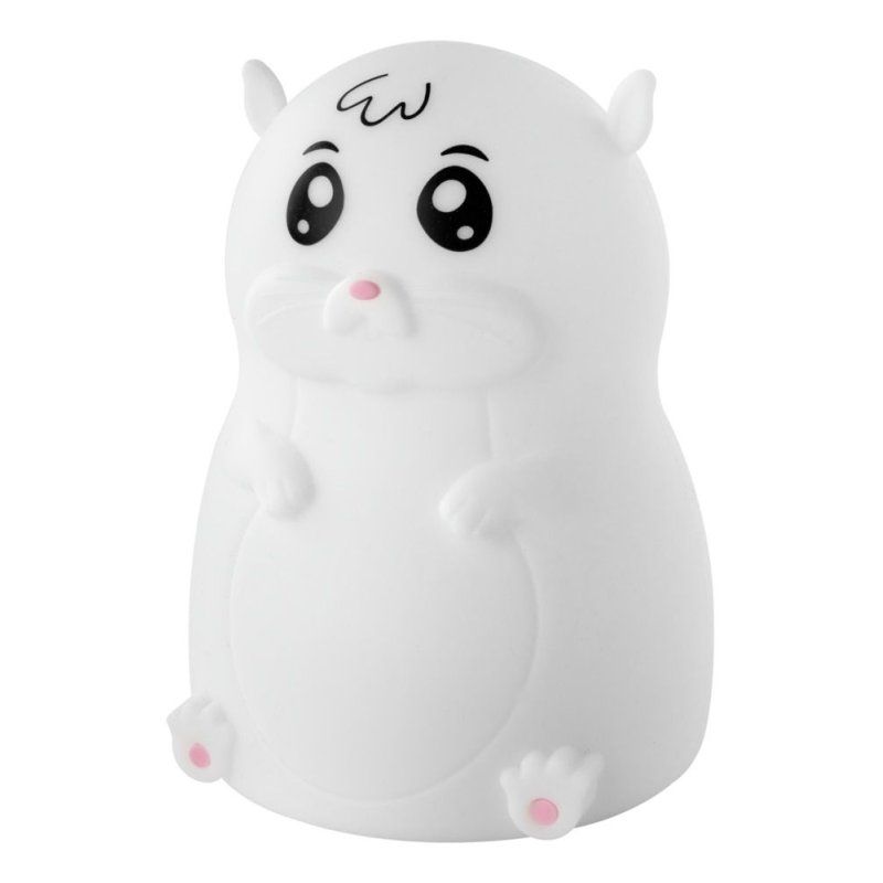 ANSMANN Veilleuse en silicone Hamster Lilli, blanc
