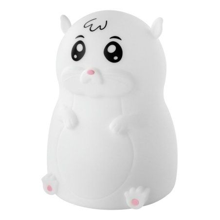 ANSMANN Veilleuse en silicone Hamster Lilli, blanc