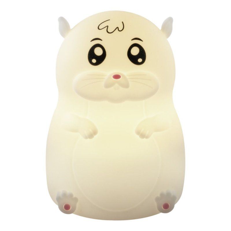 ANSMANN Veilleuse en silicone Hamster Lilli, blanc