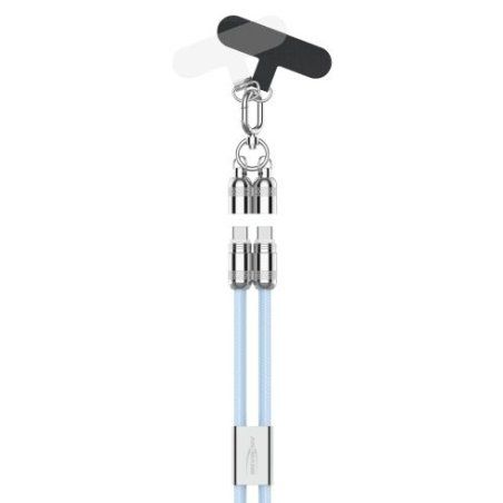 ANSMANN Bandoulière/câble pour smartphone, USB-C, bleu