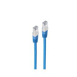 shiverpeaks Cable patch BASIC-S, cat. 6, S/FTP, 20 m, bleu
