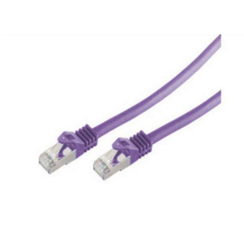 shiverpeaks Câble patch, Cat. 6A, S/FTP, 10,0 m, violet