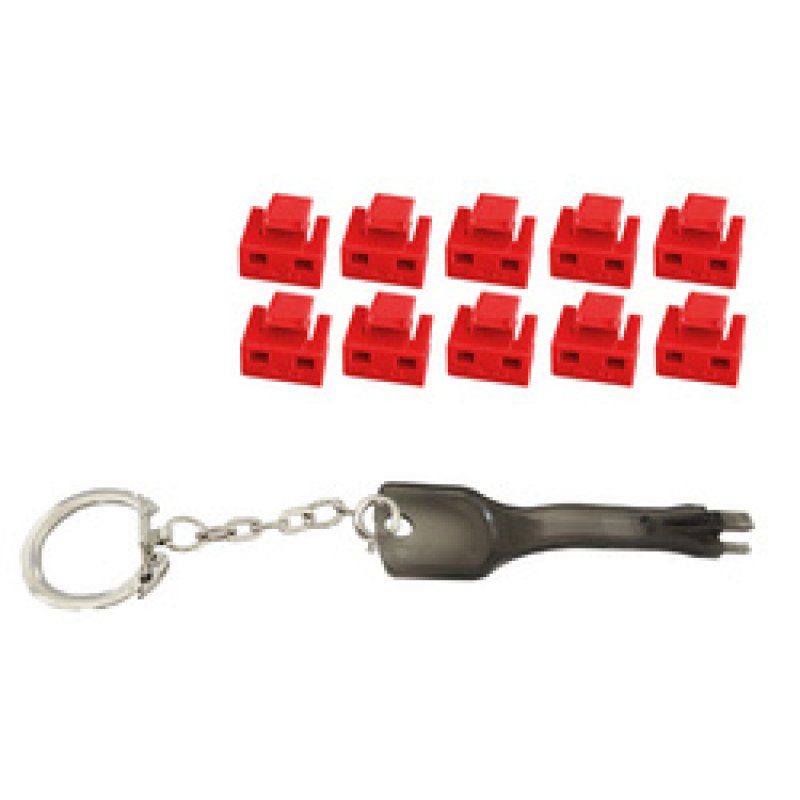 shiverpeaks Bloqueur de port RJ45 avec clé, rouge