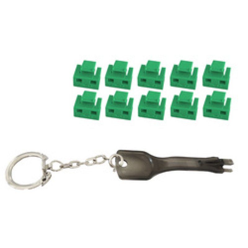 shiverpeaks Bloqueur de port RJ45 avec clé, bleu