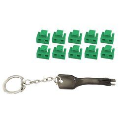 shiverpeaks Bloqueur de port RJ45 avec clé, orange