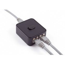 shiverpeaks Commutateur réseau manuel, 3 ports, noir