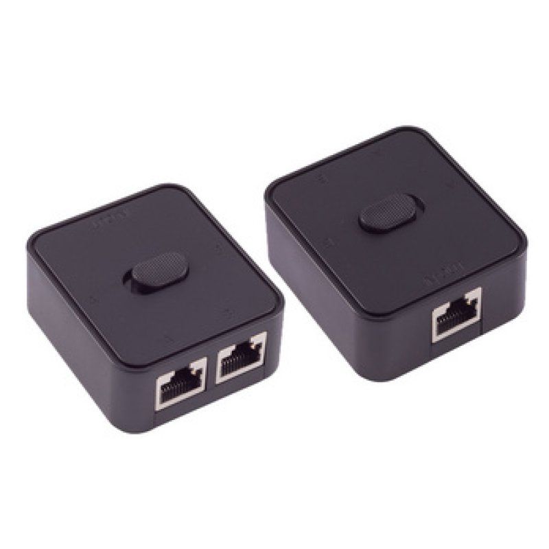 shiverpeaks Commutateur réseau manuel, 3 ports, noir