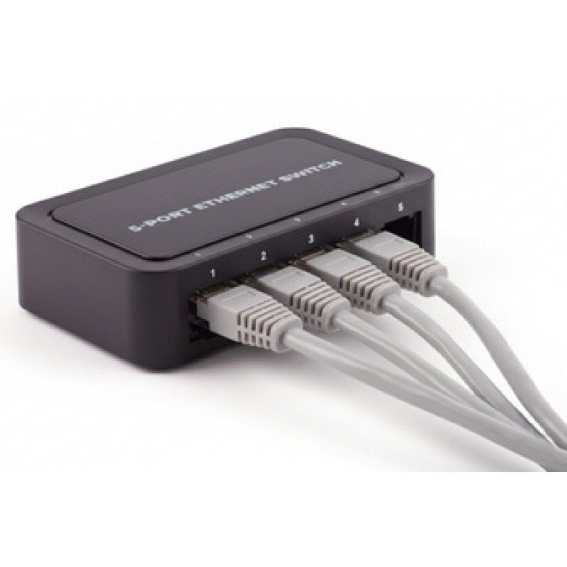 shiverpeaks Commutateur réseau, 5 ports, 100 M, noir