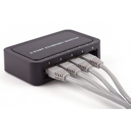 shiverpeaks Commutateur réseau, 5 ports, 100 M, noir