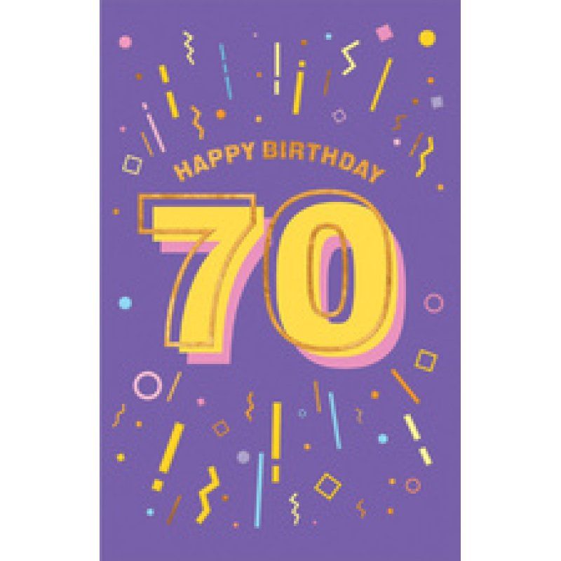 SUSY CARD Geburtstagskarte "Zahlen" - 80. Geburtstag