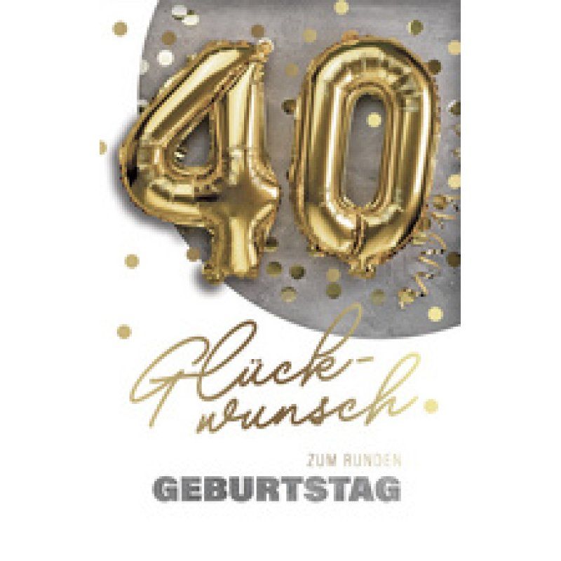 SUSY CARD Geburtstagskarte "Folienballons" - 30. Geburtstag