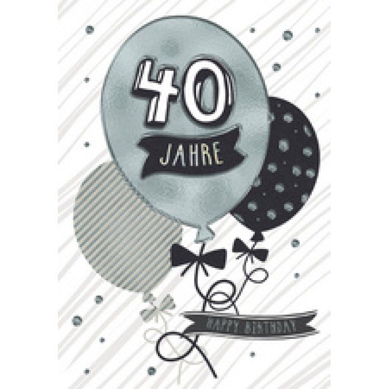 CACTUS Geburtstagskarte "Luftballon" - 20. Geburtstag