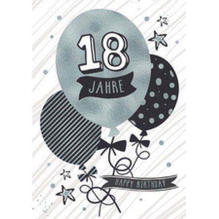 CACTUS Geburtstagskarte "Luftballon" - 40. Geburtstag