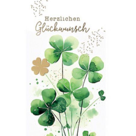 SUSY CARD Geburtstagskarte "Glücksklee"