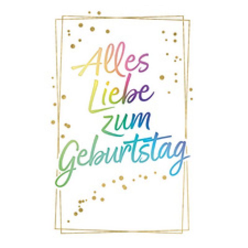 SUSY CARD Geburtstagskarte "Glücksklee"