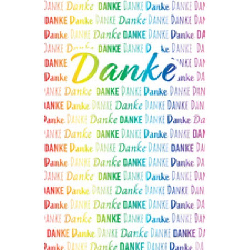 SUSY CARD Grußkarte "Danke Rainbow"