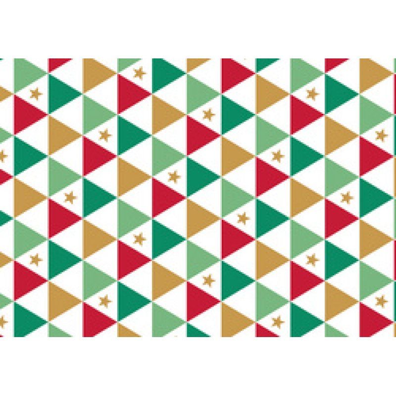 SUSY CARD Papier cadeau de Noël "triangles"