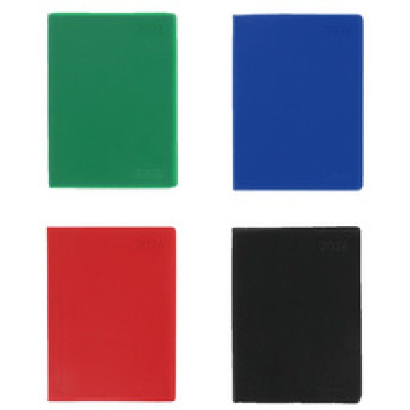 herlitz Taschenkalender Folie 2026, A6, farbig sortiert