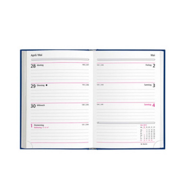 herlitz Taschenkalender Folie 2026, A6, farbig sortiert